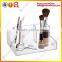 Multi-room clear acrylic cosmetic display racks