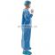 disposable surgical gown sterile blue SMS non woven hospital gowns