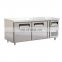 Double Door Stainless Steel Commercial Undercounter Chiller /Work Bench Chiller/Work Bench Fridge