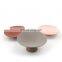 modern morandi color home decor wedding snake ceramic chocolate plate for fruit