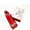 Custom printed flat bottom foil coffee bag packaging pouch with zip lock and vent