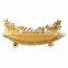 gold plated metal fancy bowl