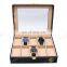 High Quality Wholesale 10 Slots Leather Packaging Watch Display Watch Storage Box