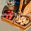 2021 New Portable Mini Wooden Folding Picnic-Table,Outdoor Picnic Wine Glass Holder