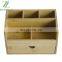 New Product Multi-function Organic Bamboo Desktop Organizer