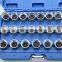 AUSO-RACING 20 Kinds Car Chrome Iron Wheel Nuts Screw Sleeve Socket Set