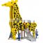 PE Board Material Giraffe Outdoor Game Playground and Customized Color and Size Kids Outdoor Climbing Play