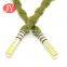 custom 10mm round cotton drawstring with metal aglet tips electroplating lace cord ends