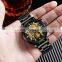 HANNAH MARTIN 1094 High Quality Men Quartz Watch Calendar Wristwatch fashion Stainless Steel Watch For Men