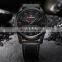 Naviforce 9124 Wholesale Japan Quartz Luxury Watches Men Leather Week Display Waterproof Wristwatches Custom Watch