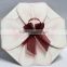 Fan Shape Unique Wedding Invitation Card with Ribbon and Diamond