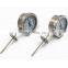 Stainless Steel Sanitary Horizontal Type Tri Clover Bi-Metal Thermometer