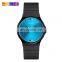 SKMEI 1421 wholesale cheap price PU band waterproof gold silver black quartz watch for men