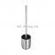 Long SS Handle Round TPR Toilet Brush Holder Removable Cleaning Brush Head 360 Rotation Toiletbrush for Bathroom