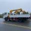 Dongfeng on-board lifting and transportation vehicle equipped with a 5-ton crane