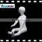 window display full body abstract fiberglass kids mannequin with sculptured hair