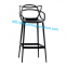 Dining Furniture Modern Black Counter Stool with Footrest