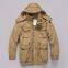 Men's Casual  Hooded Long Sleeve Camouflage Multi-Bag Medium Long Jacket Coat