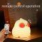 Hot Selling Kawaii Chick LED  Night Light Silicone Lamp Cute  Rechargeable Battery Touch Children's Room Baby's Bedroom Birthday