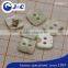 J&C 2 Hole Square Trocas Shell Buttons for Fashion Shirt.TR071,072