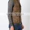 New design mens brown suede patch pocket gilet unusual cowboy waistcoat