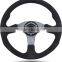 350mm Suede Alloy Steering Wheel Racing sport Style 350mm Black