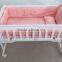 Factory price safety and healthy baby wooden crib cot cradle bed