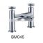 Double Handles Mono Bathroom Taps Basin Faucets with Bath Filler and Bath Shower Tap