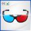 Promotional magenta green 3d video and 3d glasses for china 3d projector