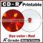 Taiwan A + Red Printable CD, Compact Disc-Recordable, bulk cd-r, blank cds