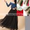 kelly green High Waist Maxi Skirt Chiffon Silk Skirts Beautiful Bow Tie Elastic Waist Summer Skirt Floor Length Long Skirt                        
                                                Quality Choice
