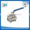 casting threaded stainless steel three piece ball valve 1000psi