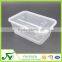 Food grade disposable plastic take away food container with lid
