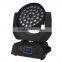 China professional RGBWA+UV 6in1 36x18 led moving head wash zoom