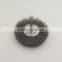 Crimped wire wheel brush with shank,small wire brush