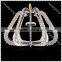 Contemporary Crystal Chandelier With Stainless Steel