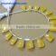 Yellow Aventurine Hand made 8*15 mm 65 cts Faceted Elongated Pyramid 6" Strand length 100% Natural gemstones