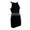 Latest Black Dress Designs Long Sleeveless Bodycon Women Dress