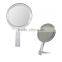 Transparent frame 5X magnifying cosmetic handheld mirror