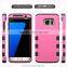 Popular dual layers protective tuff hybrid plastic case for Galaxy S7 edge