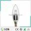 LED Candle bulb Silver LED Candle Bulb 3W E14 Cool White high power led candle light