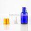 50ml colbalt blue essential oil bottle with child proof cap