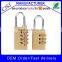 Produce 4 dial digits brass combination lock