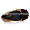 2016 elegant chocolate ladies nude flat shoe