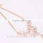 2016 Trendy Flower Pendant Necklace with Crystal Rhinestone Zircon Stone 18K Gold Plated Jewelry Valentine's Day Gift GJ-109