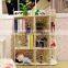 Bathroom furniture set white hollow out combination modular shelf