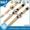 Ladies new fancy design stainless steel back gold plated wrist watch