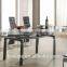 Z608-1 Hot sale chrome legs hotel high back PVC Dining Chair