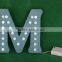different letter cutting cheap wooden letters with LED lights