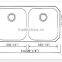 ss304 Double 7447A Jiangmen Manufacturer Stainless Steel Undermount Utility Sink for Kitchen Countertop